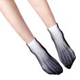 thumbnail image 4 of Calcetines finos para correr, 5 pares de calcetines tobilleros con estampado D para mujer, calcetines novedosos de corte bajo, tecnología innovadora, 4 of 8