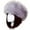 Gray A, variant on Elainilye Fashion Women's Winter Hat Hollow Top Imitation Fur Thickened Hat Warm Hat Ring Hood Cover Plush Brimless Hat,Black