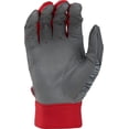 thumbnail image 2 of Rawlings 5150 Adult Batting Gloves, Extra Large, Gray/Scarlet, 2 of 2