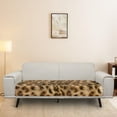 thumbnail image 5 of Renewold Brown Cheetah Print Stretch Couch Seat Cushion Cover Separate Sofa Seat Cushion Cover Flexibility Loveseat Seat Cover Washable Stay in Place for Dogs, Cats, M, 5 of 5