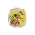 thumbnail image 1 of Autumn Japanese Culture Flower Mirror Portable Compact Pocket Makeup Double Sided Glass, 1 of 3