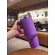 thumbnail image 1 of 1pc Stainless Steel Insulated Bottle With Straw, Modernist Purple Vacuum Insulated Bottle For Home, 1 of 4