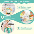 thumbnail image 4 of Infant Musical Learning Table, Toddler Activity Table Interactive Toys, Baby Busy Board Educational Learning Toy with Lights and Music, for 6 to 12-18 Months Boys Girls Preschool Gifts, 4 of 6
