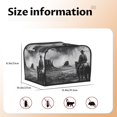 thumbnail image 5 of Haiem 60s Black White Western Cowboy Print Toaster Covers 4 Slice Wide Slot,Bread Dust Cover & Fingerprint Protection,Bread Machine Cover,Appliance Covers, 5 of 7