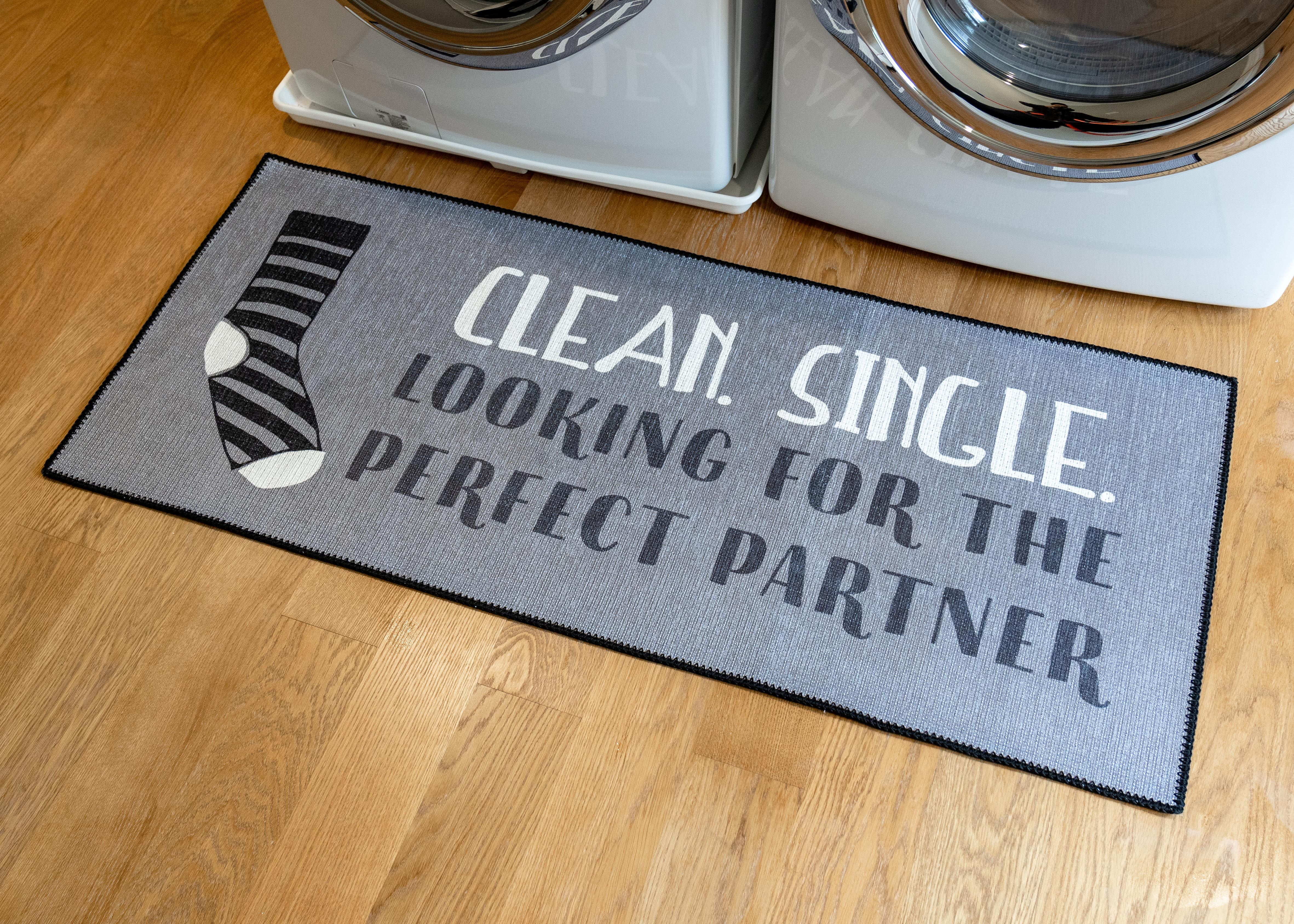 Soft Woven GripBack Woven Printed Rug, Laundry Room Mat Runner