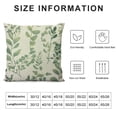 thumbnail image 5 of COMIO  Green Leaf Watercolor Throw Pillow Cover Eucalyptus Greenery Botanical Foliage Branch Twig Nature Pillow Case Decorative Men Women Boy Girl Room Cushion Cover for Home Couch Bed, 5 of 5
