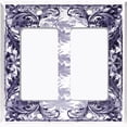 thumbnail image 6 of Metal Light Switch Plate Cover Elegant Black and White Grape Vine Damask Frame FRA052, 6 of 13