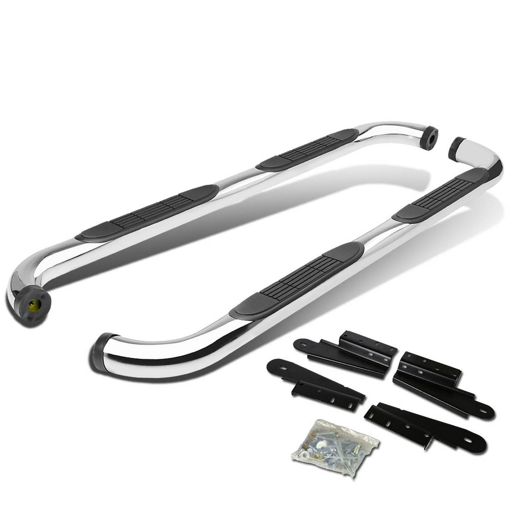 DNA Motoring 3" Nerf Bars For 0408 Ford F150 Super Crew Cab Stainless Steel