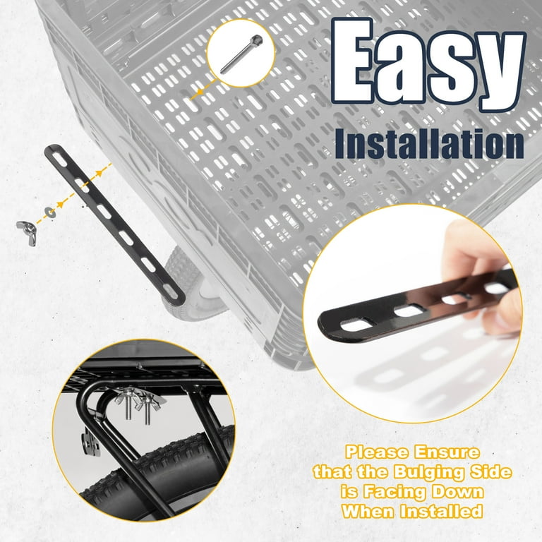 Bike Basket Rear 35L Large Capacity Foldable Bike Storage For Shopping Outings E - Foto 10