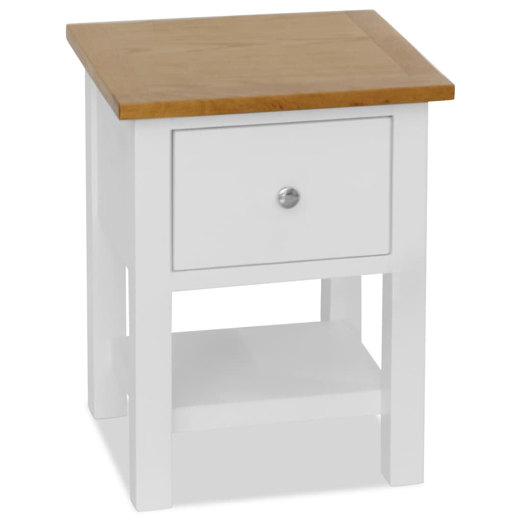 Kepooman Storage Cabinet Nightstand with 1 Drawer for Bedroom Study Room, White Kepooman Storage Cabinet Nightstand with 1 Drawer for Bedroom Study Room, White