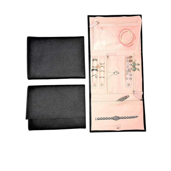 Travel Jewelry Organizer Case Jewelry Roll Storage Comes with a Drawstring Protective Bag