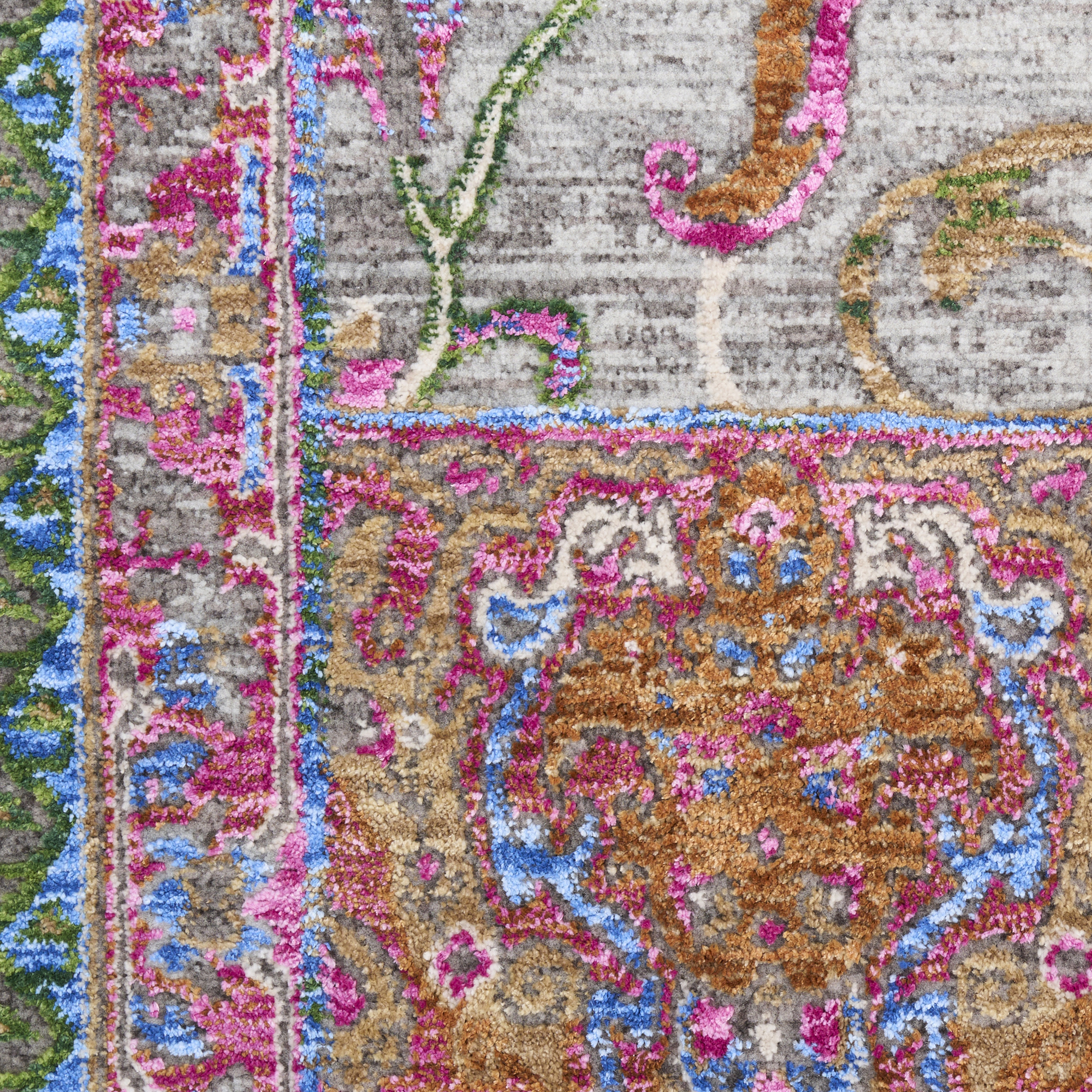 Nourison Quaint Harmony 8'10" x 11'2" Pink Multicolor Bohemian Indoor Rug