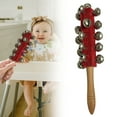 thumbnail image 2 of FEIJIBA Wooden Shaker Jingle Bells Stick Hand Jingle Bells Wooden Handle Sleigh Bell Christmas Stick Jingle Shaker Rattles Percussion Musical Bell Instruments Red, 2 of 9