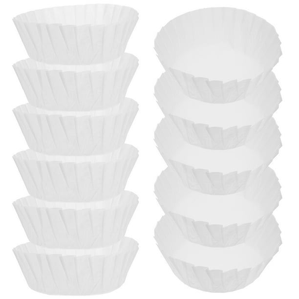 50 Uds. Revestimientos de molde para pastel vasco, papel antiadherente de aceite, revestimiento para cupcakes, revestimientos de papel, envoltorio de pastel pequeño, cajas de papel para hornear