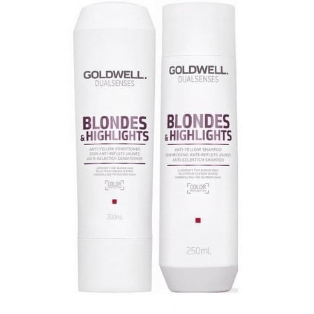GOLDWELL DUALSENSES BLONDE AND HIGHLIGHTS ANTI-YELLOW SHAMPOO AND CONDITIONER COMBO
