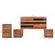 thumbnail image 5 of Recamara KS 4 Piezas Wenella Sin Espejo Nogal y Negro - Kessa Muebles, 5 of 5