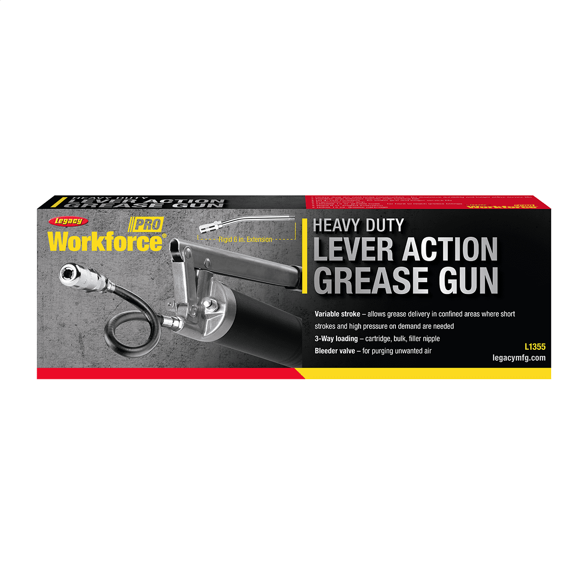 Legacy Manufacturing Workforce Pro Heavy Duty Lever Action Grease Gun