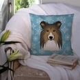 thumbnail image 3 of Snowflake Sheltie Fabric Decorative Pillow, 3 of 4