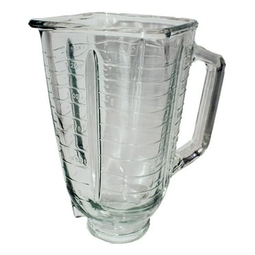 KyzhLa 5 Cup Square Top Glass Jar Replacement Part for Osterizer Blenders
