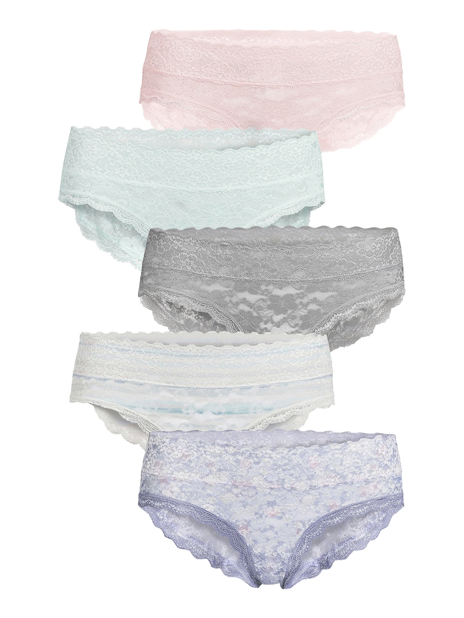 Multipack Soft Stretch Lace Low Rise Hipster Shorts 