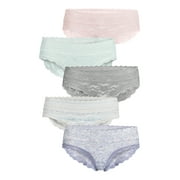Jessica Simpson Women’s Lace Hipster Panties, 5-Pack