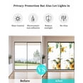 thumbnail image 4 of Window Privacy Film Sunflower Stained Glass Window Film Decorative Sun Block Window Cover Summer Botanical Hummingbird Vintage Window Clings Static Adhesive Sticker for Bathroom 23.6"x59", 4 of 7