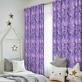 thumbnail image 5 of Blackout Kids Curtains,Purple Butterfly Pattern Childrens Insulated Curtains Set Of 2,Bedroom Essentials,Toddler Room Decor 52"x84", 5 of 5