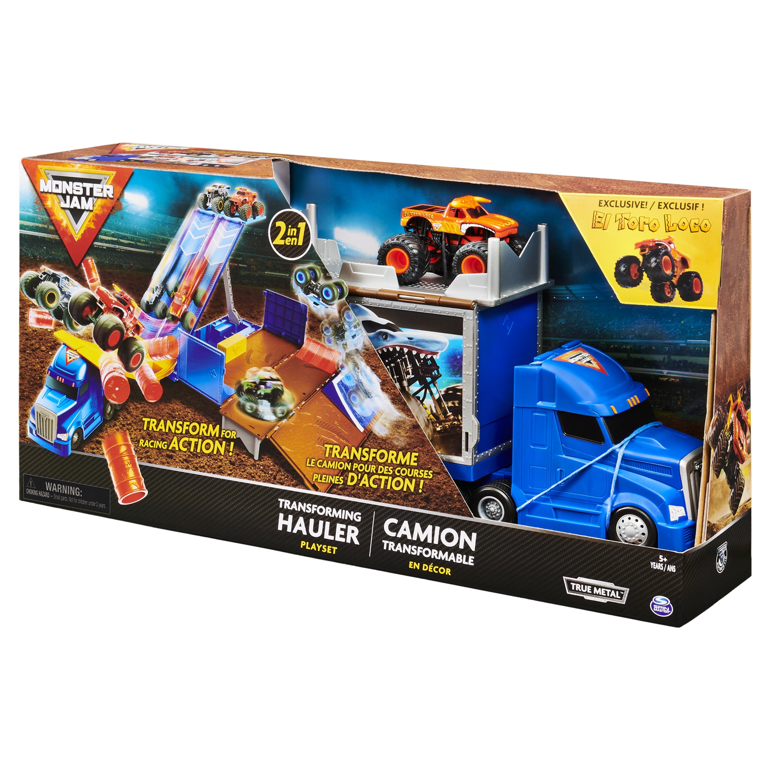 monster truck hauler playset