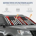 thumbnail image 4 of Disketp 2 Piece Firefighters Usa Flag Pattern Windshield Sunshades,Folding Windshield Sun Shade For Car Suv Trucks Sedan,Blocks Uv Rays Sun Visor Protector-Medium, 4 of 7