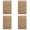 Brown*4, variant on DUOYOU Natural Kitchen Sponges, Coconut Dish Sponge for Washing Dishes, Compostable Cleaning Sponge for Plates, Pots, Pans and Everyday Kitchen Use