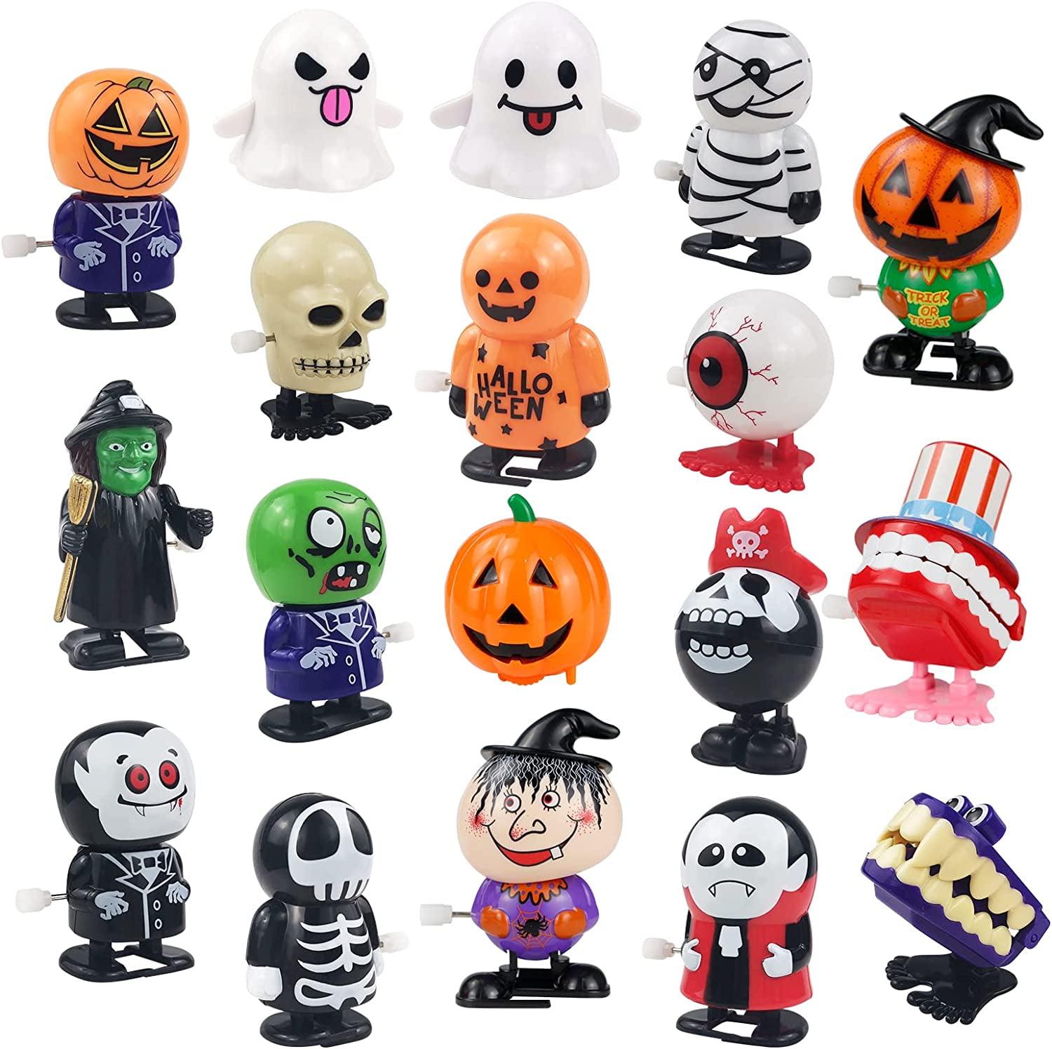 Halloween Windup Toys 18pcs All Hallows' Day Goody Bag Filler for Kids