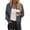 Black, variant on Women's Casual Zip Up Hoodie Sweatshirt Jacket Polka Dot Print Long Sleeve Loose Comfy Pullover with Pockets, Blue L