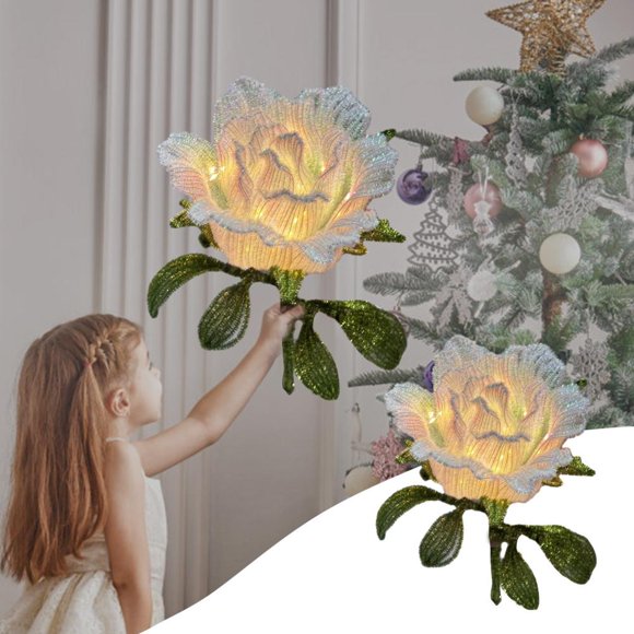 Feltree Kit de Lanterne Manuelle Bricolage en Forme de Fleur pour Bricolages pour Enfants, Lanterne à Piles pour Souhaits des Fêtes, Ensemble de Matériel de Décoration de Noël et du Nouvel An