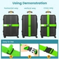 thumbnail image 3 of Pansylife 6 PCS Luggage Straps - Adjustable Suitcase Strap with Buckle TSA Approved Luggage Belt for Flights Traveling Ships - Multicolor, 3 of 7