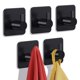 thumbnail image 1 of Toalla Auxmir Heavy Duty con ganchos adhesivos, 10 kg, 5 unidades, acero inoxidable, 1 of 9