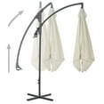 thumbnail image 4 of vidaXL Cantilever Garden Parasol Taupe Polyester, Steel Large, 4 of 27