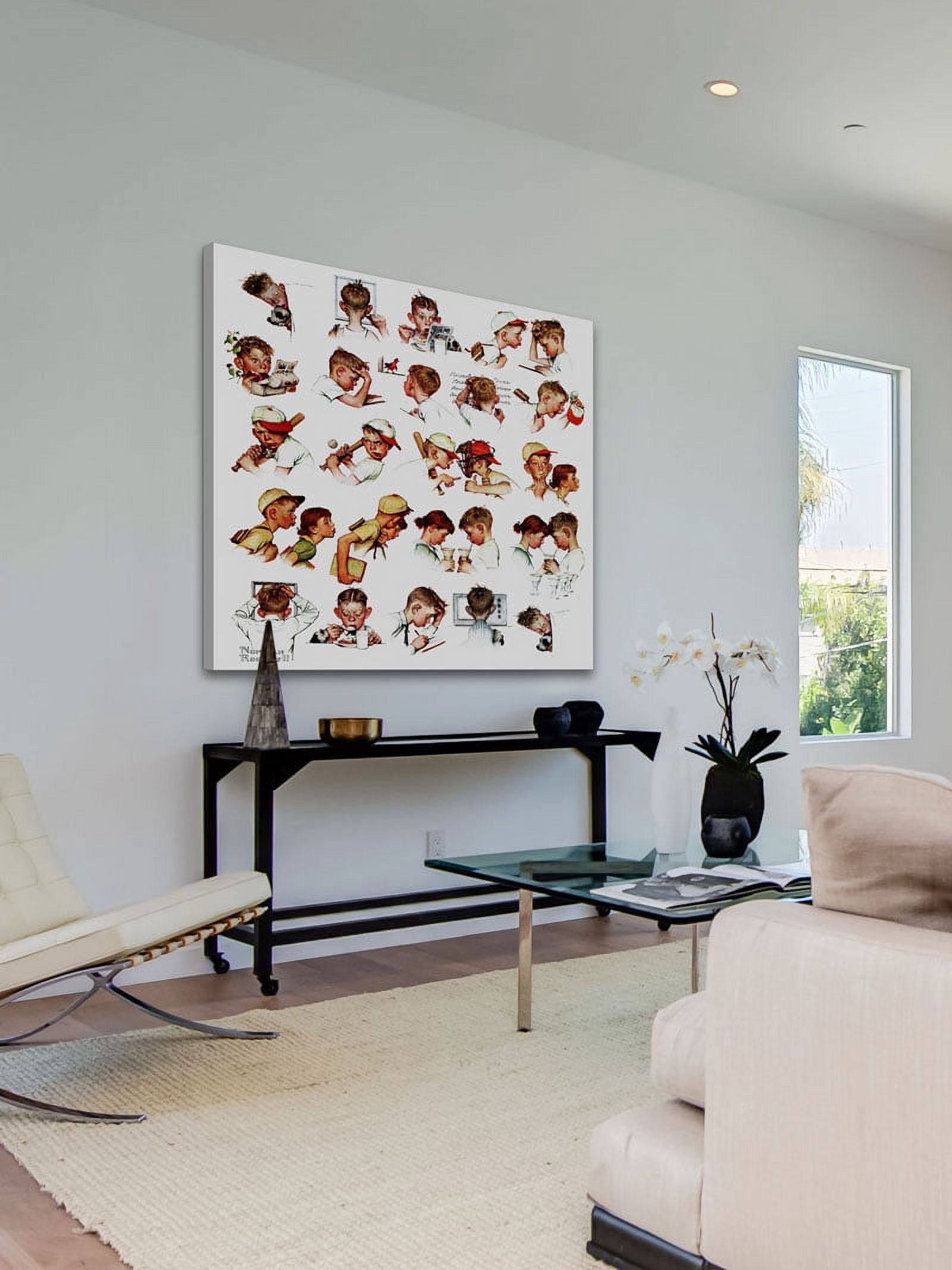 Marmont Hill 'Day In The Life Of A Boy' by Norman Rockwell Painting Print on Wrapped Canvas