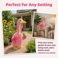 thumbnail image 3 of Porch Goose Outfits, All Seasons Holiday Hip hop Pink Sweatshirt Goose Clothes for 23" Cement Goose Yard Garden Outdoor Decor, 3 of 8