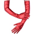 thumbnail image 1 of Guantes de sintética que se estiran con mangas de rojo Zulema Guantes largos, 1 of 8