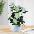 thumbnail image 7 of 1 Set Artificial Potted Plant Portable Fadeless Plastic Home Decor Simulation Flower for Wedding, 7 of 7