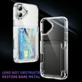 thumbnail image 4 of for iPhone 16 Plus Case Wallet Clear, with Credit Card Holder ID Card Slot Drop Protection Shockproof Anti-Scratch Transparent Cover for Women Men for iPhone 16 Plus, Clear, 4 of 8