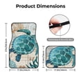 thumbnail image 4 of Daiia Watercolor Sea Turtle Printed Car Floor Mats Set of 4, Durable Non Slip Auto Floor Carpet, Car Interior Carpets Proof Foot Pads Anti-Slip Cushion Automoetive Accessories, 4 of 6