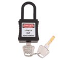 thumbnail image 1 of 1pc de bloqueo de seguridad de seguridad fuerte con llave con 2 llaves de plástico de Negro Sunnimix Candado de bloqueo de seguridad, 1 of 8