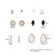 thumbnail image 2 of 6 Pares Moda Mujer Chica Oreja Stud Pendientes Delicados Regalo de Joyería, 2 of 7