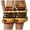 Light Yellow, variant on felwors Women's Ombre Sunset Palm Tree Print Shorts Elastic Drawstring Waist Pink Yellow Summer Beach Casual Shorts with Pockets (Orange, XL)