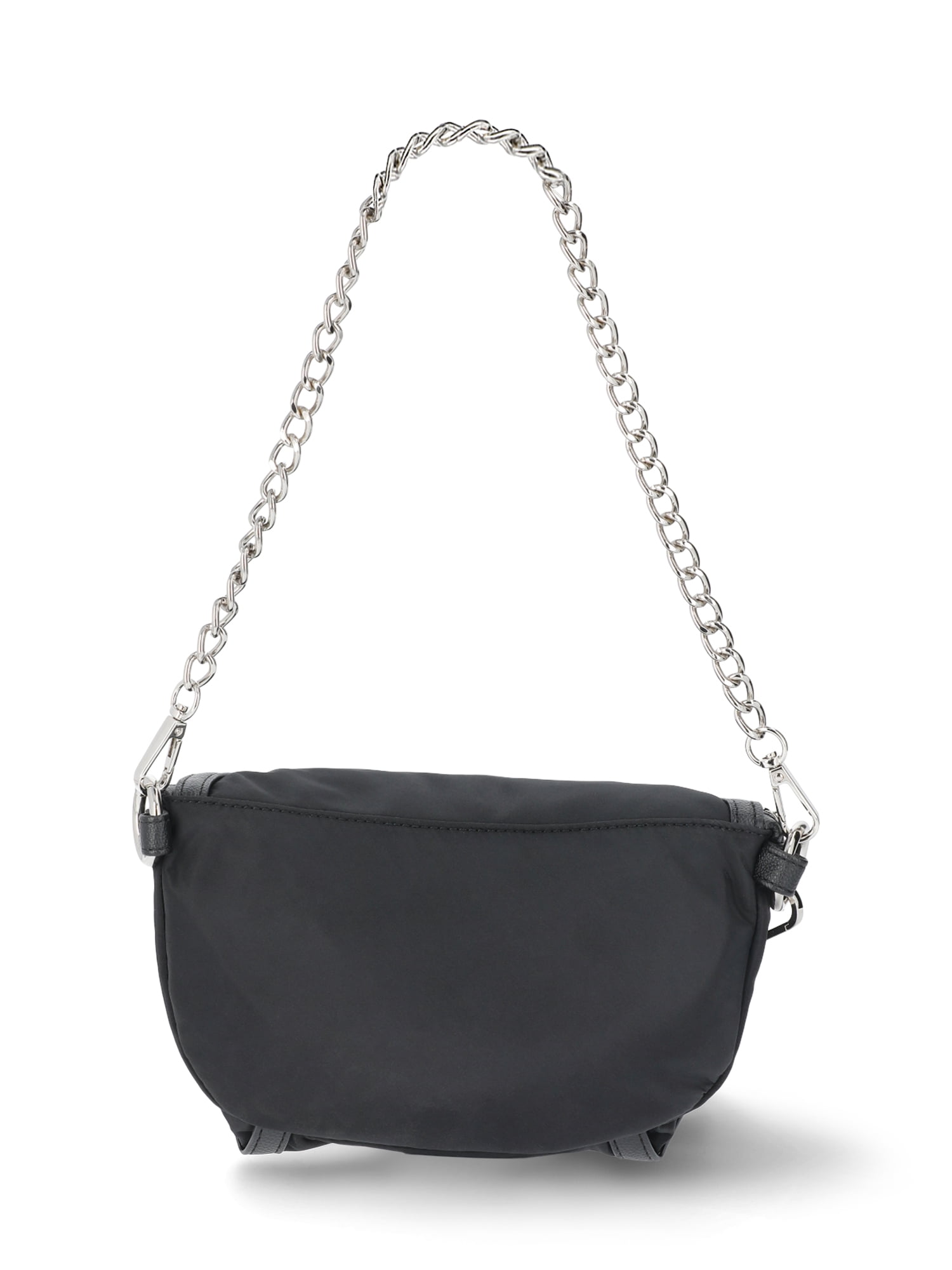 Madden NYC Women's Chain Pocket Fanny Pack with Pouch, Black