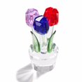 thumbnail image 1 of Bearachild Estatuilla de ramo de flores de cristal único, regalo para dama, decoración elegante para el hogar, artesanía de cristal fino Decoración del hogar, 1 of 6