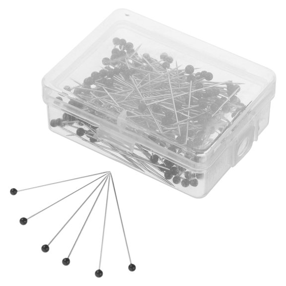 SOPOTUTU 250Pcs Black Metal Double Pointed Knitting Needles Set for Quilting and Crafting