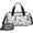 Gray Soccer Balls, variant on Women Men Gym Bag,Green Football Monogram Pattern Small Duffle Bag Spend the Night Bags for Women with Shoes Compartment Washbag,Detachable Shoulder Strap,19.7x8.3x11 Inches