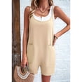 thumbnail image 6 of Womens Summer Sleeveless Romper Spaghetti Strap Loose Shorts Overalls Jumpsuit with Pockets 2025 Clothes  XL, 6 of 7